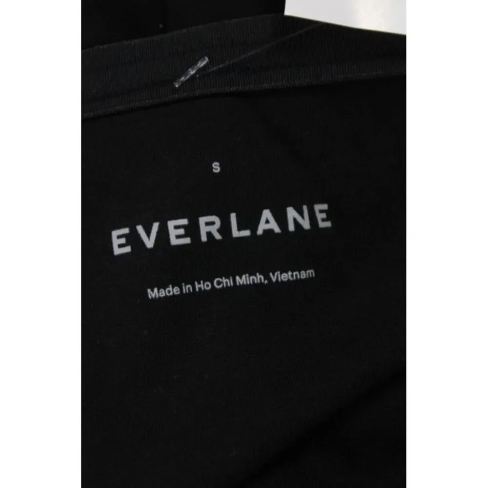 Everlane Womens Maxi Skirt Black Cotton Solid Zip Classic Size S